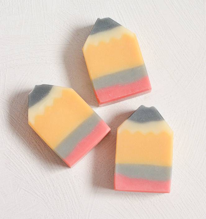Pineapple Papaya Pencil Teacher Gift Handmade Soap