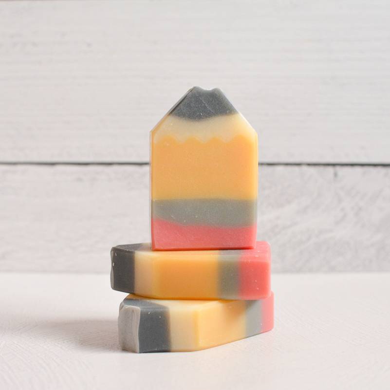 Pineapple Papaya Pencil Teacher Gift Handmade Soap