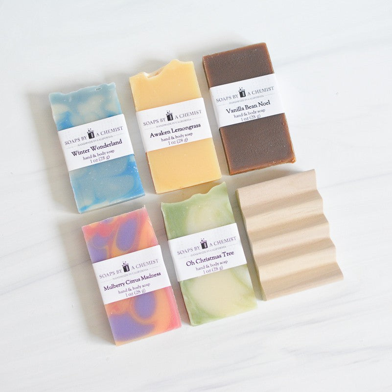 Mini Soap Sample Gift Box Set - Holiday Scents