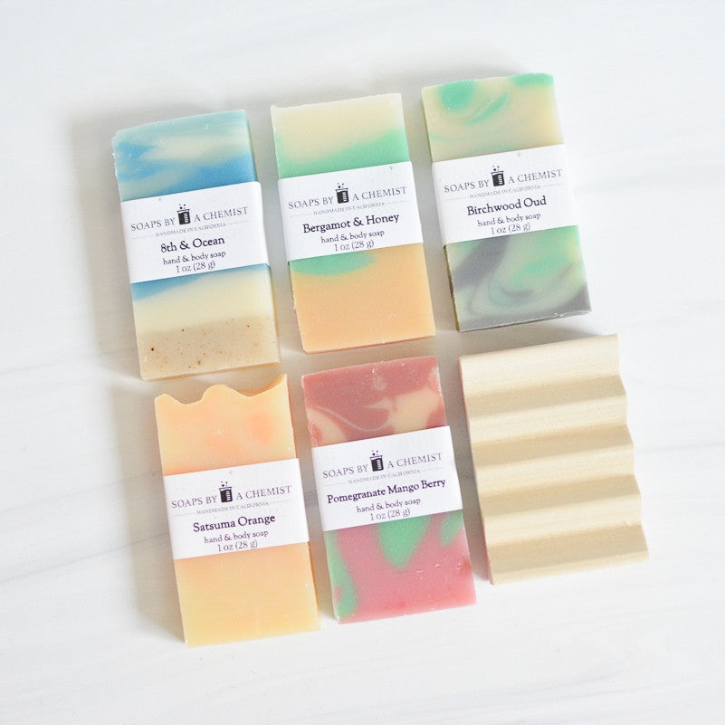 Mini Soap Sample Gift Box Set - Best Sellers Scents