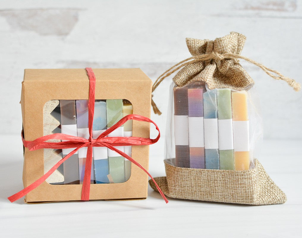 Mini Soap Sample Gift Box Set - Holiday Scents