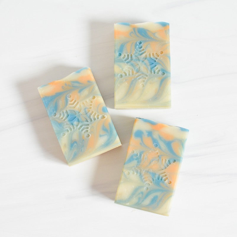 Snowflake Citrus Handmade Artisan Soap