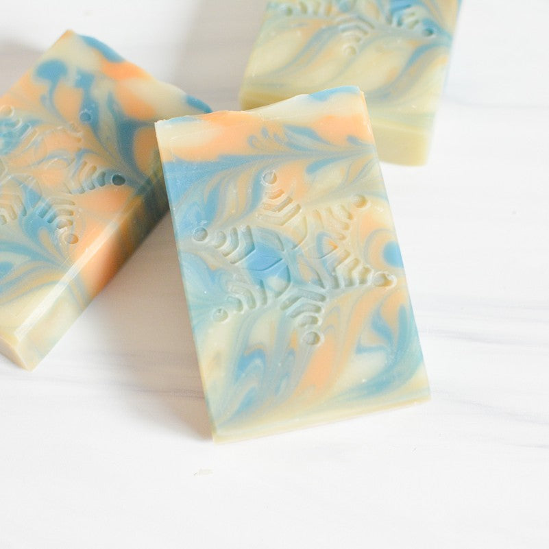 Snowflake Citrus Handmade Artisan Soap