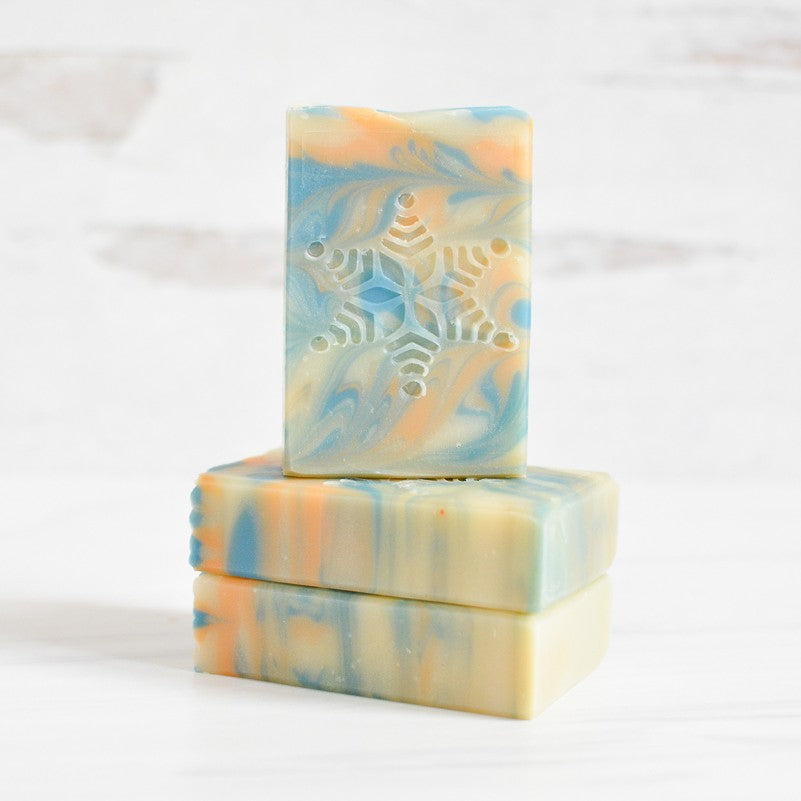Snowflake Citrus Handmade Artisan Soap