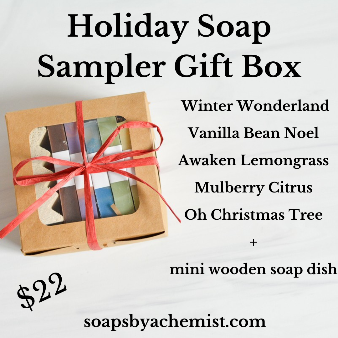 Mini Soap Sample Gift Box Set - Holiday Scents