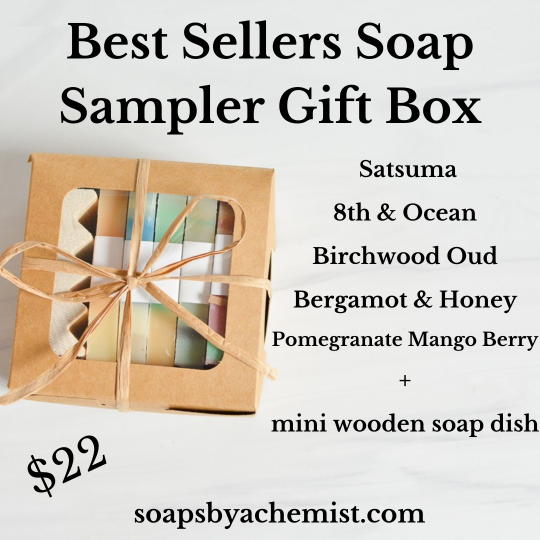 Mini Soap Sample Gift Box Set - Best Sellers Scents