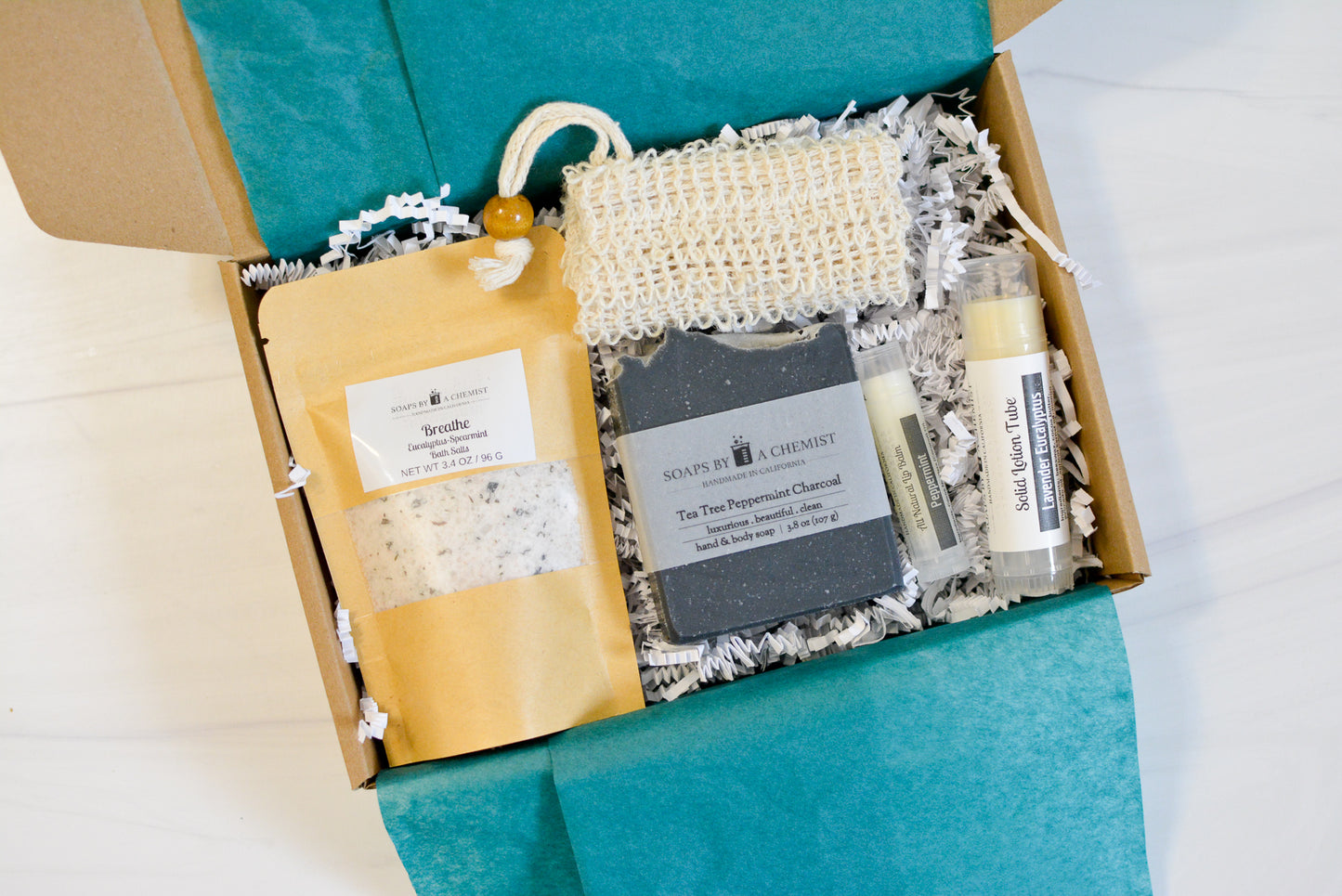 Relaxing Gift Sets with Handmade Soap and Bath Salts