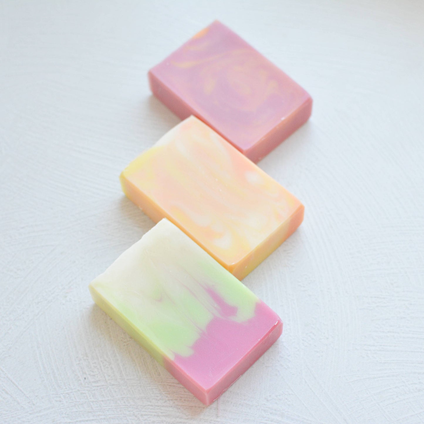 Collection of 3 Citrus Fruity Handmade Artisan Soaps