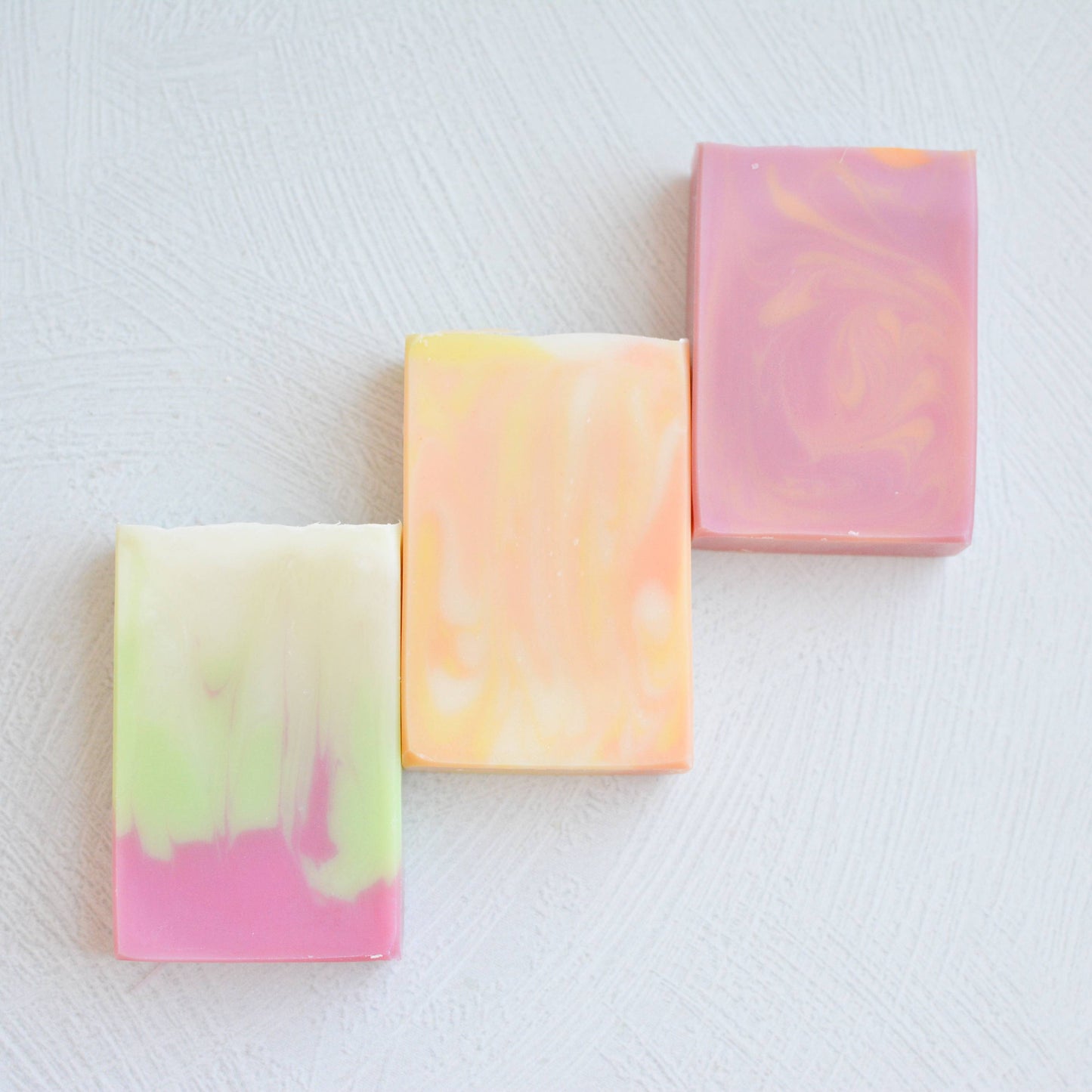 Collection of 3 Citrus Fruity Handmade Artisan Soaps