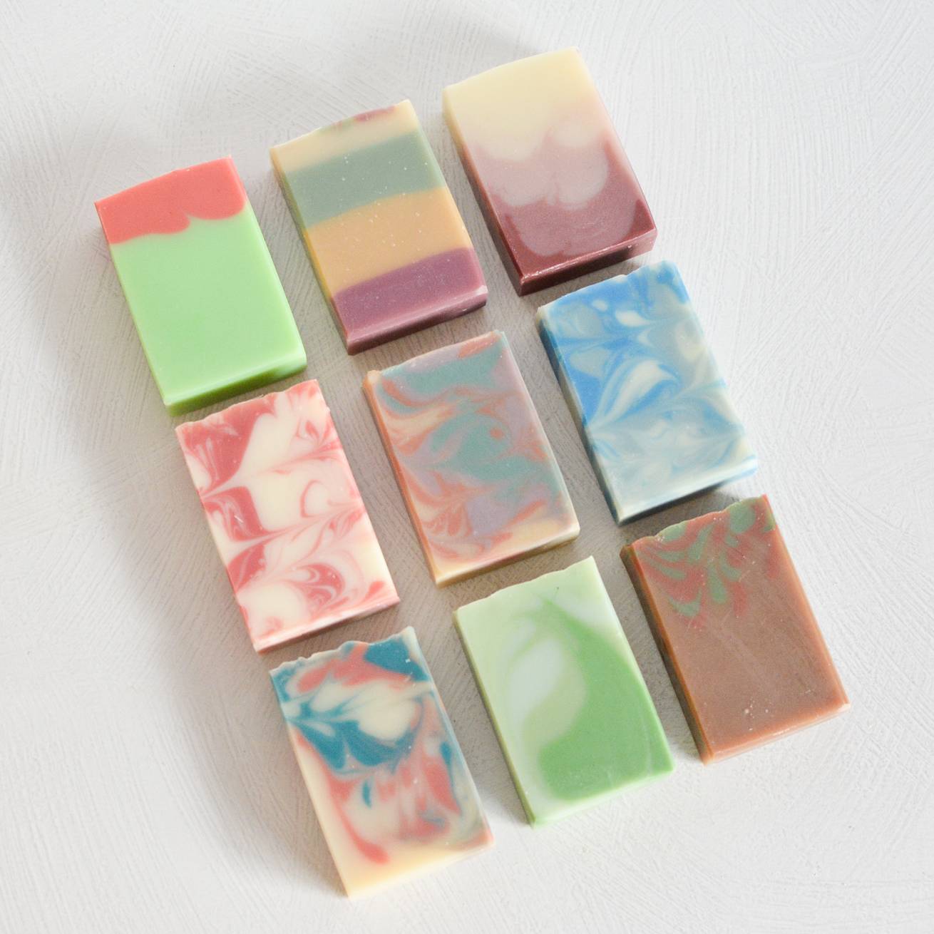 Collection Set of 9 Christmas Artisan Handmade Soaps