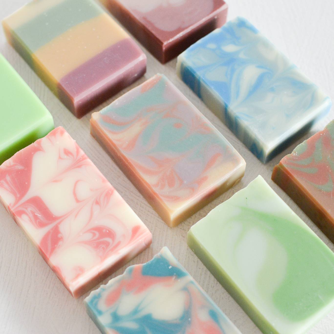 Collection Set of 9 Christmas Artisan Handmade Soaps