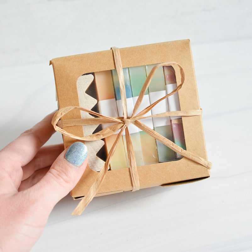 Mini Soap Sample Gift Box Set - Best Sellers Scents