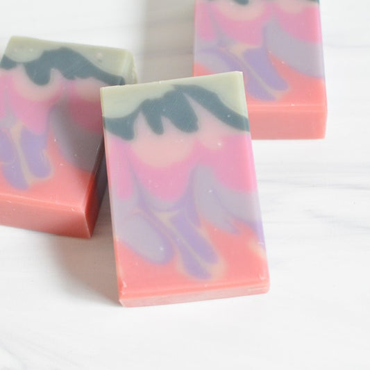 Raspberry Peach Explosion Handmade Artisan Soap
