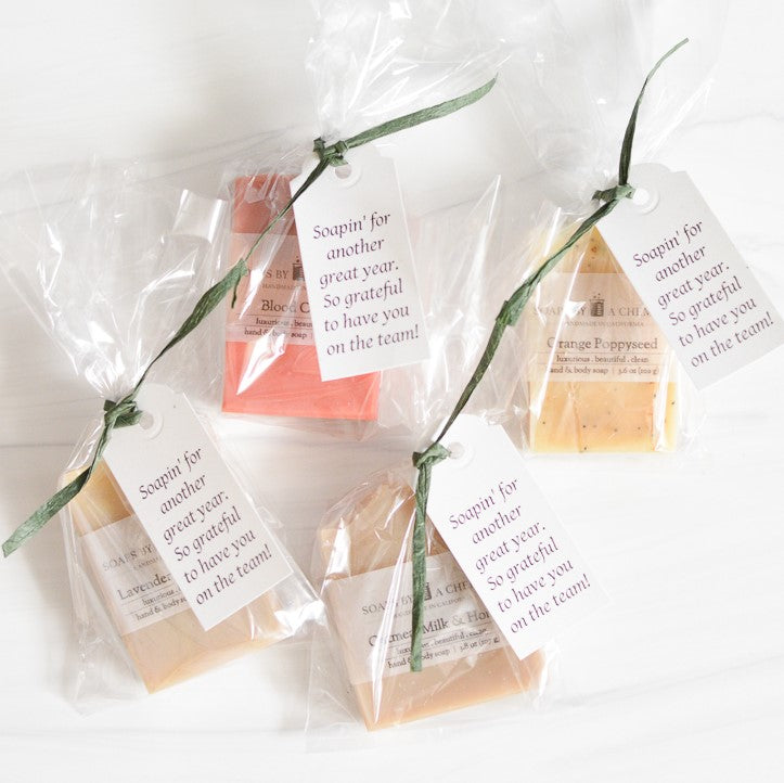handmade soaps gift bags for employee appreciation day