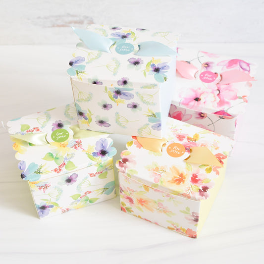 floral mini gift boxes for mother's day