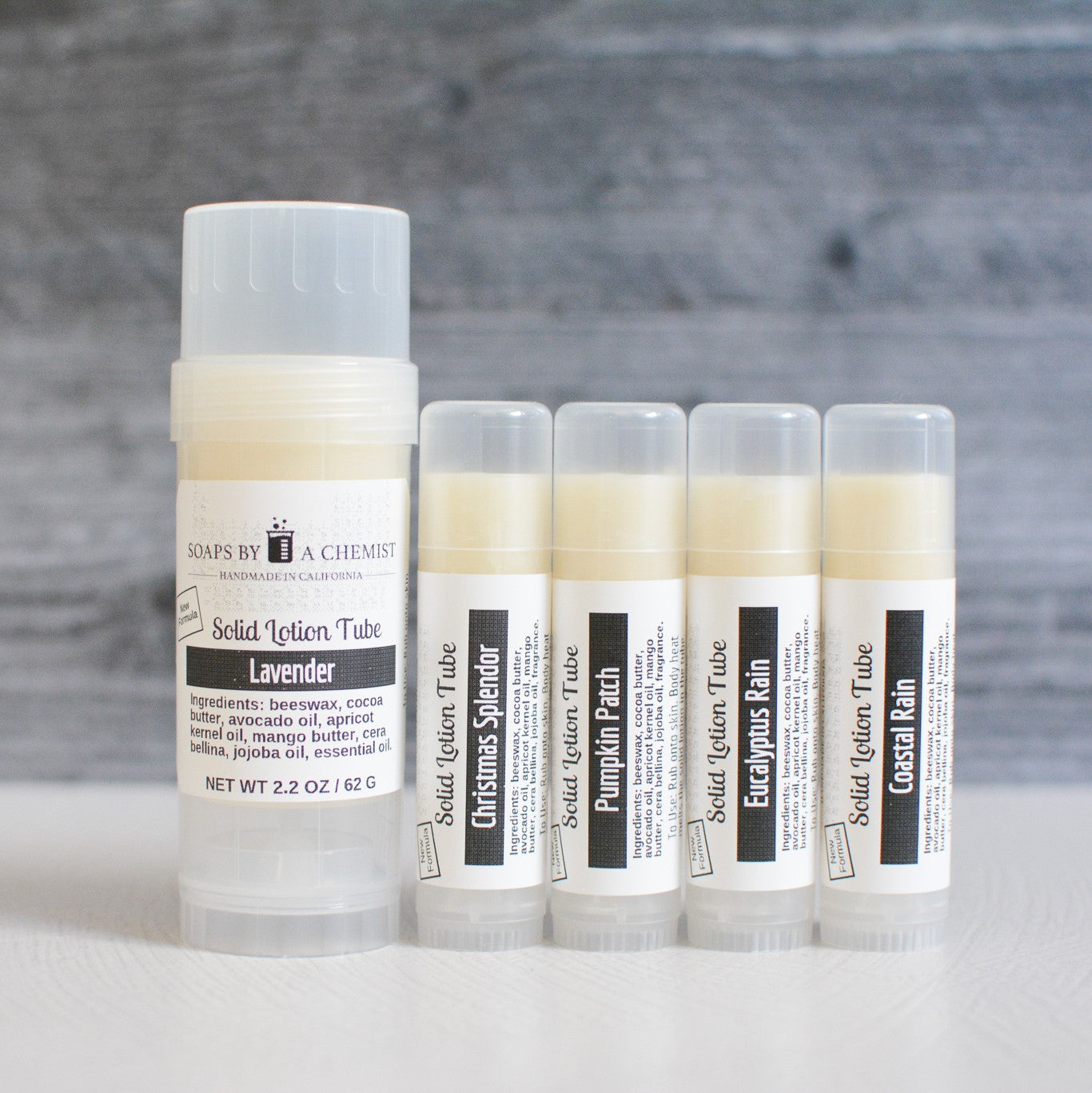 Solid Lotion Tubes-NEW Scents